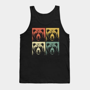 Retro Grizzly Bear - Grizzly Bear Tank Top
